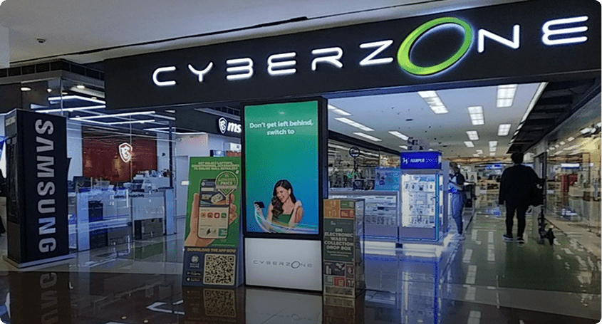 Digital Signage Advertising at SM Cyberzone