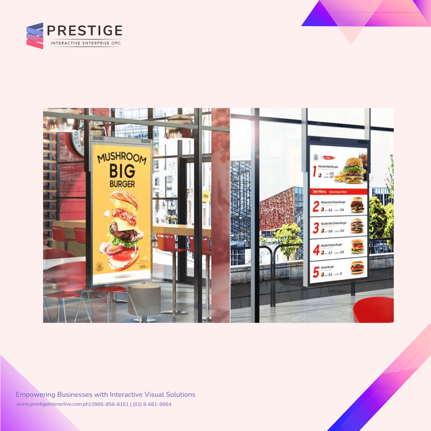 Hanging Double Side Signage min