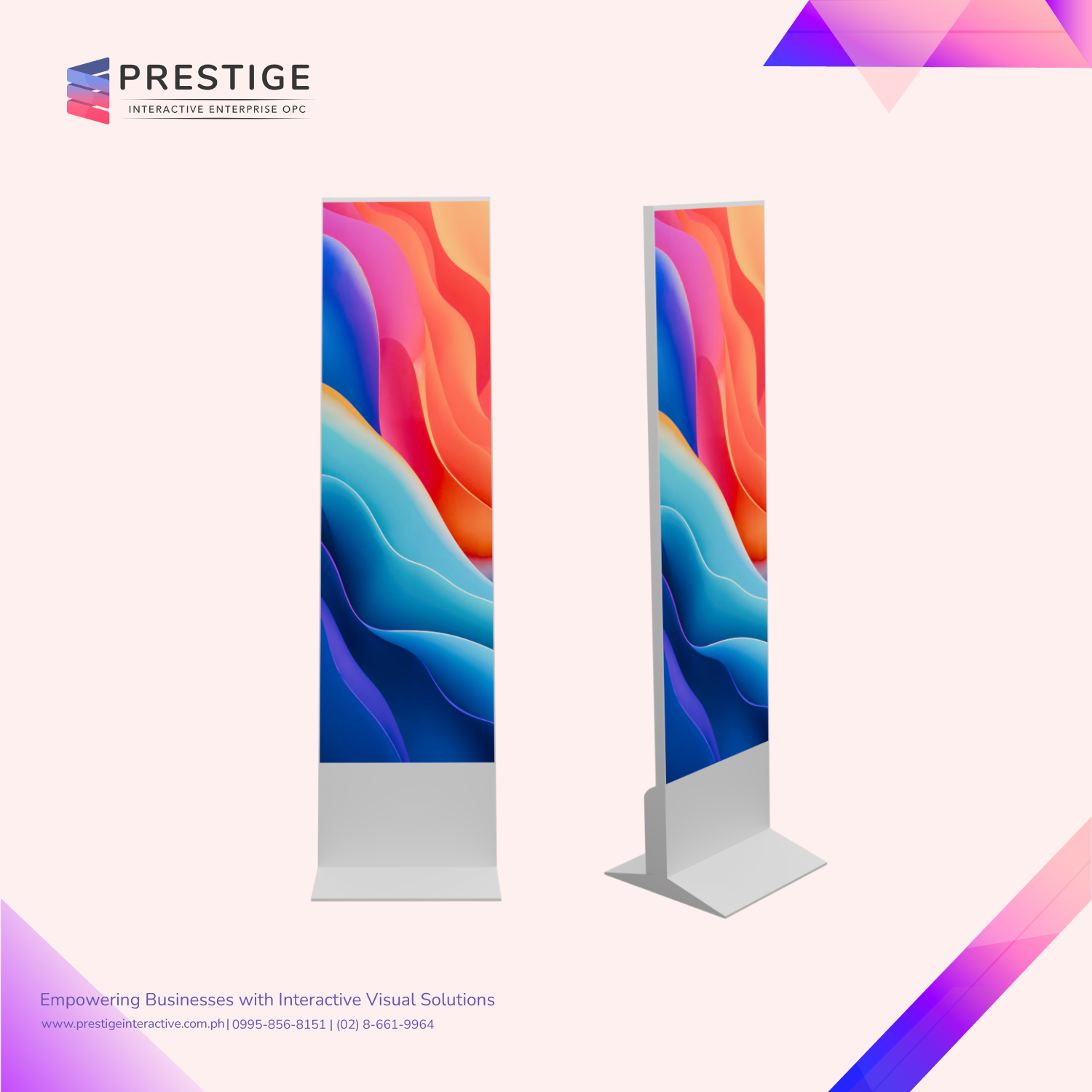 Ultra thin Mobile Sign Stand